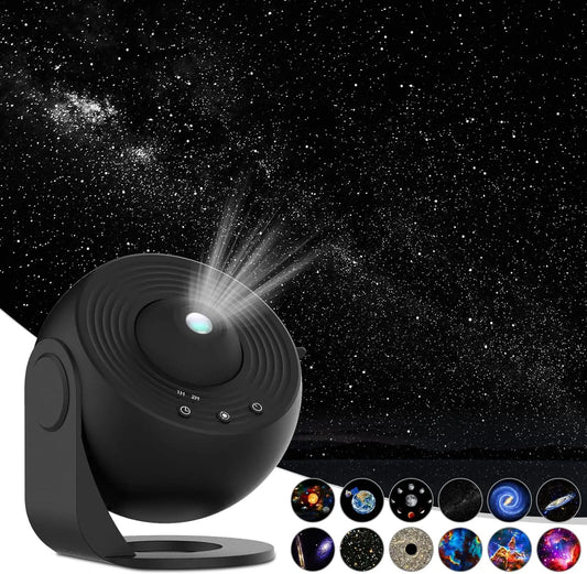 Proyector de Estrellas 12 en 1 con Rotación 360° | Luz Nocturna Galaxia 4K HD | Planetario para Niños, Habitación y Regalo de San Valentín